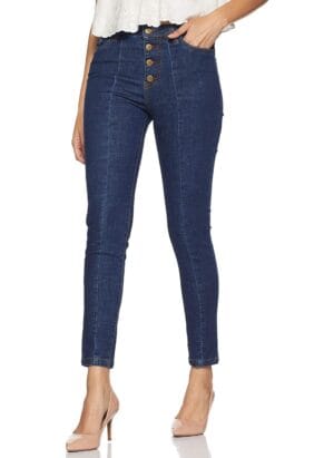 AKA CHIC Women Slim Fit Mid Rise Stretchable Denim Jeans