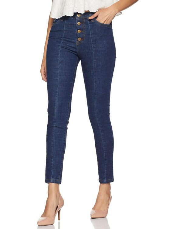 AKA CHIC Women Slim Fit Mid Rise Stretchable Denim Jeans