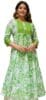 Yash Gallery Women's Cotton Tie Dye Printed Anarkali Kurta for Women