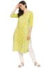 Regular Fit Printed Threeforth Sleeve Kurta