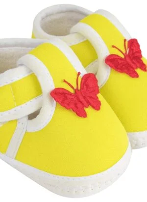 Moda Unisex Baby Booties For 6 To 12 Months (Yellow)