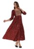 Womens Embroidery Printed Rayon Anarkali Kurti for Girls Casual Wear Kurta