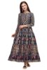 ankle length Jacquard semi-Stitched Anarkali Gown