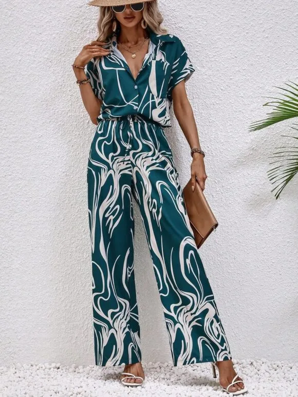women western dress coShapeord set (XXShapeLarge, TURQUOISE) - Image 5