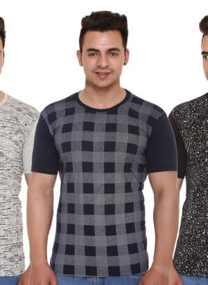 SHAUN Men T-Shirt (104MPrtd3_XNK38-$P_Pack of 3)