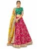 Women's Art Silk Semi-Stitched New Lehenga Choli with Dupatta (Wedding-Bridal-Latest-Designer-Lehenga; Free Size)