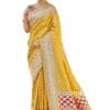 MANOHARI adorable woven pattern Banarasi Silk saree for women with Blouse Piece