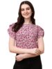 Standard Generic Wedani Women's Casual Short Sleeves Round Neck Foral Top