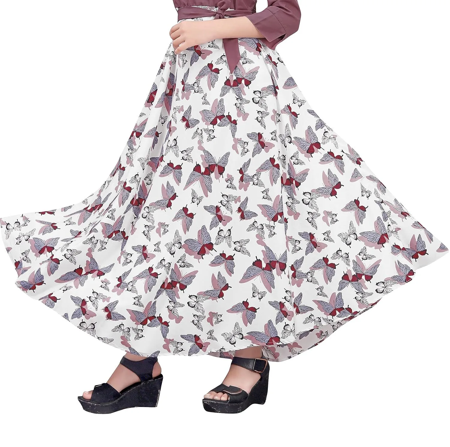 Women Crepe Printed Collar Neck Full Lenth Gown || Stylish Gown for Girls || Full Length Gown for Women & Girls - Image 5