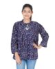 Girls Cotton Blend Stylish Designer Colorful Flower Printed Tops for Girls
