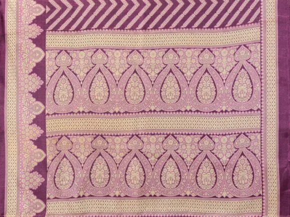 Woven Printed Art Silk Saree with Unstitched Blouse Material - Image 7